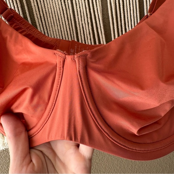 CUUP Scoop Bra red Orange supportive adjustable EUC B - Picture 4 of 11